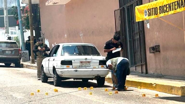 Asesinan en Acapulco a taxista; hallaron 17 casquillos percutidos