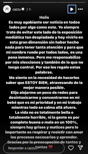 "Vivamos y dejemos vivir", pide 'Cazzu' tras rompimiento con Nodal - comunicado-de-cazzu-tras-su-ruptura-con-nodal