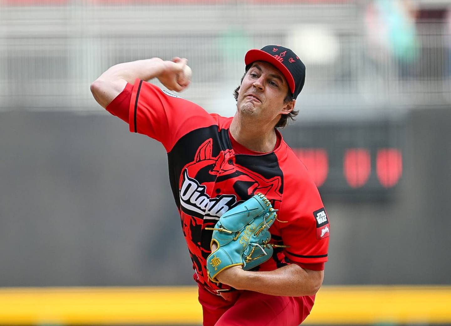 Trevor Bauer consiguió ponchar a 9 bateadores consecutivos en la temporada 2024. (Foto: Enrique Gutiérrez / Diablos Rojos del México)