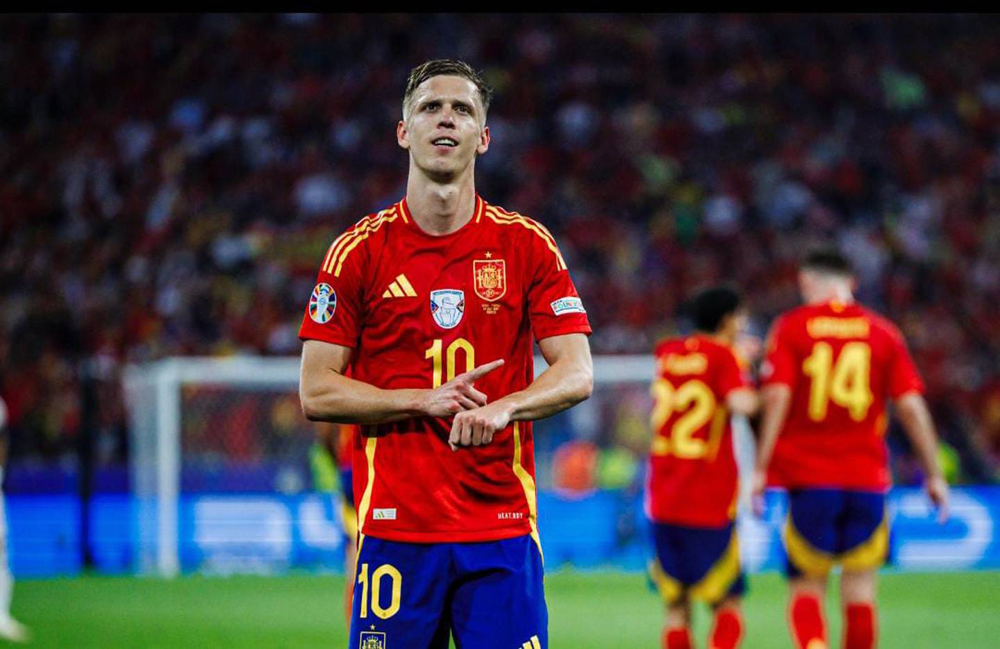 Dani Olmo hizo el segundo gol ante Francia. (Foto: X @SEFutbol)