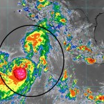 Tormentas Emilia y Fabio podrían fusionarse el miércoles, prevé el SMN