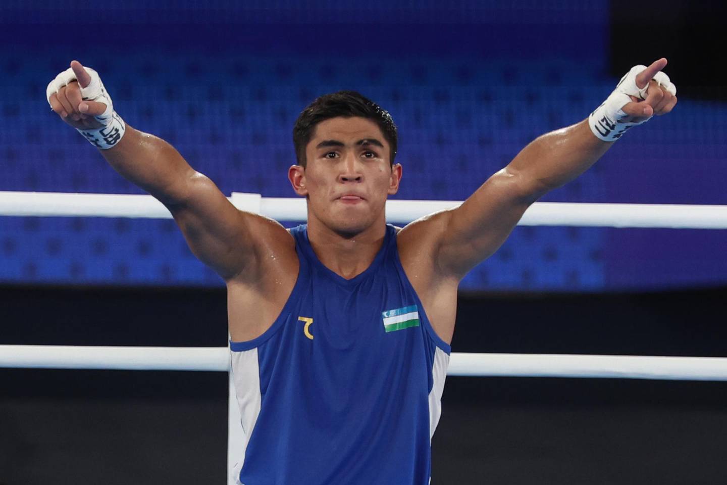 Asadkhuja Muydinkhujaev está en la final de box de 71 kg en París 2024. (Foto: EFE)