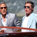 Brad Pitt y George Clooney revolucionan la noche en Venecia