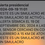 Falla alertamiento vía celular en Simulacro Nacional 2024