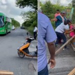 Bloquean carretera Tempoal-Pánuco en Veracruz; exigen rehabilitación de vías