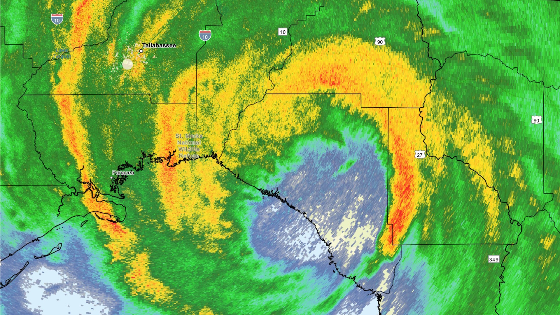 ‘Helene’ toca tierra en la costa noroeste de Florida