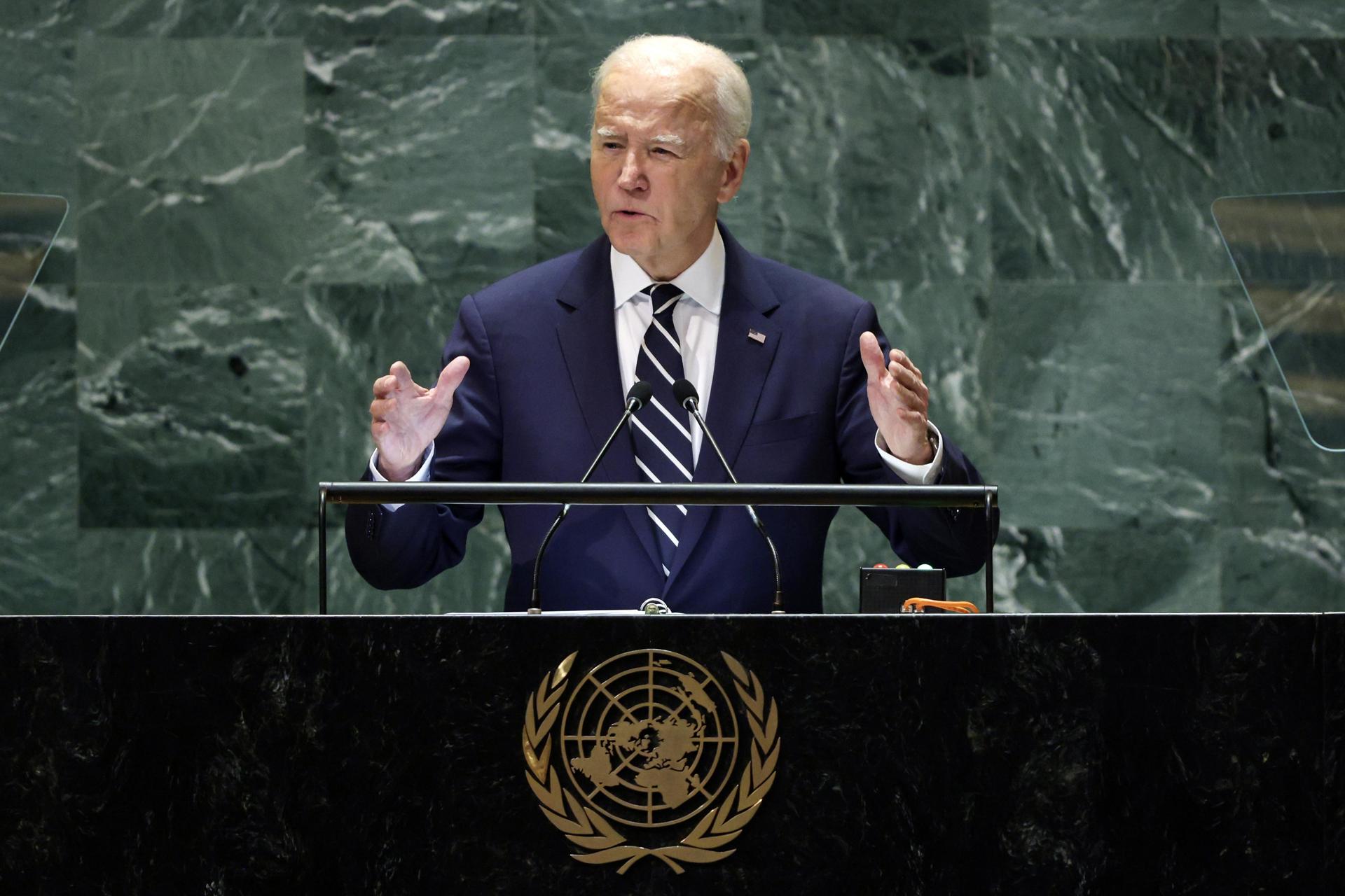 Biden advierte en la ONU que una guerra a gran escala en Oriente Medio no beneficia a nadie y aboga por la diplomacia