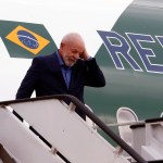 Presidente de Brasil, Luiz Inácio Lula, llega a México para asistir a la investidura de Sheinbaum