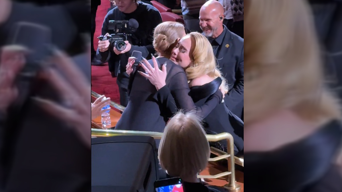 #Video Adele y Céline Dion se abrazan y lloran en un concierto en Las Vegas