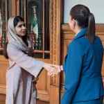 Claudia Sheinbaum recibe en Palacio Nacional a Malala Yousafzai