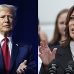 Kamala Harris tiene un porcentaje favorable del 56 % frente a Donald Trump