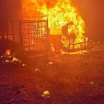 Hallan túnel ‘huachicolero’ e incendian camionetas en Hidalgo