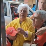 #Video Rescatan con vida a mujer de 87 años, quien sobrevivió 3 días al temporal en España