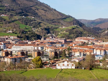 Vista panorámica del municipio de Azpeitia, en Gipuzkoa.