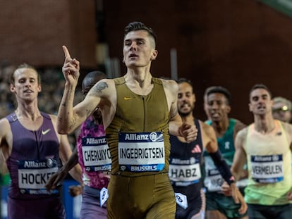 Jakob Ingebrigtsen, el pasado 13 de septiembre en una competición en Bruselas.