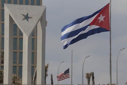 Vista de la embajada estadounidense en La Habana, Cuba, el 14 de enero de 2025.