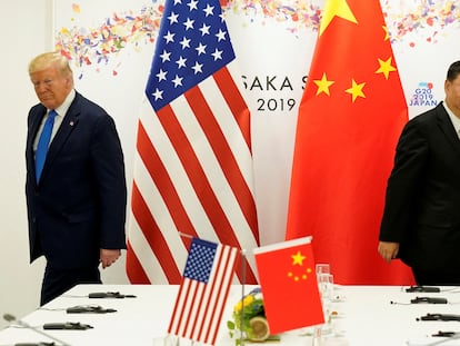 Donald Trump y Xi Jinping, en Osaka (Japón), en 2019.