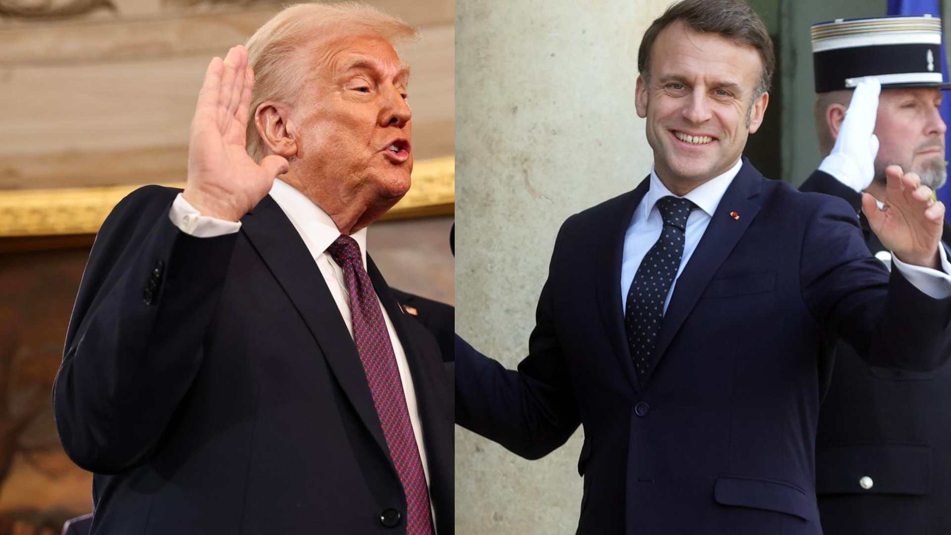 Trump y Macron tuvieron una llamada “amistosa” antes de la reunión de líderes europeos