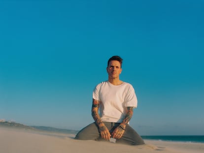 Dani Martín fotografiado en Zahara de los Atunes, Cádiz.