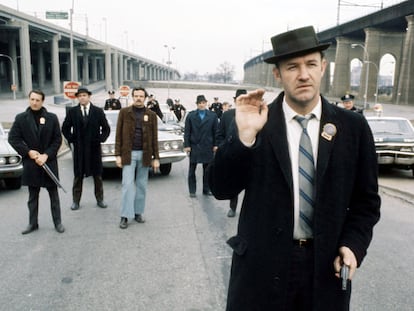 Gene Hackman (derecha) como Jimmy 'Popeye' Doyle en ‘The French Connection’ (1971), dirigida por William Friedkin.