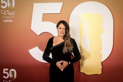 Karla Sofia Gascon posa, el pasado 28 de febrero, en los premios César.