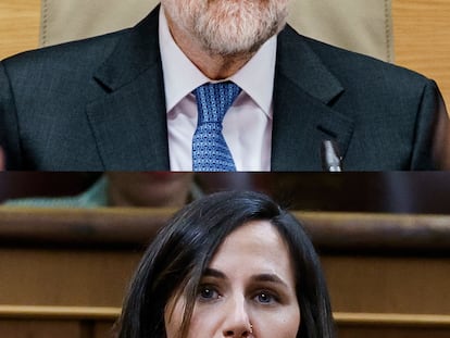 Mariano Rajoy e Ione Belarra