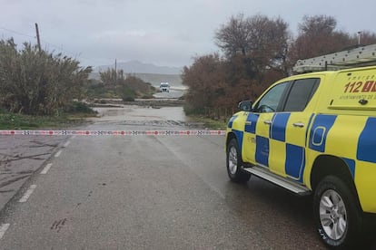 Dispositivo de rescate para buscar al hombre desaparecido en Lorca (Murcia).