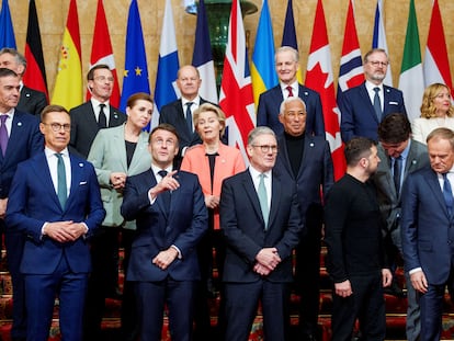 Líderes europeos en la reunión que mantuvieron el pasado domingo en Londres para hablar de la paz en Ucrania y la seguridad del continente.