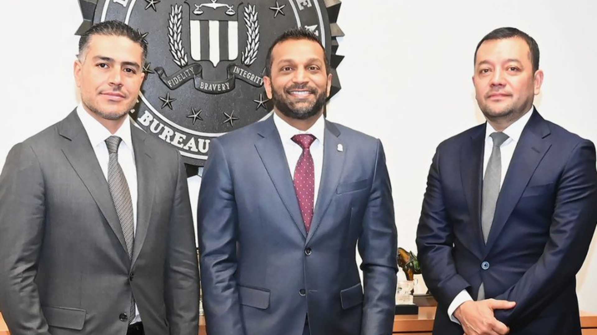 García Harfuch se reúne con el director del FBI en EE.UU.