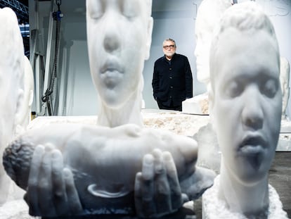 Jaume Plensa en el espacio de ARCO de EL PAÍS