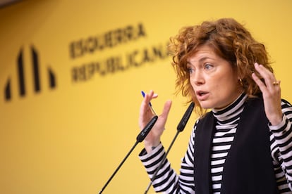 La secretaria general de ERC, Elinsenda Alamany, en una imagen de archivo.