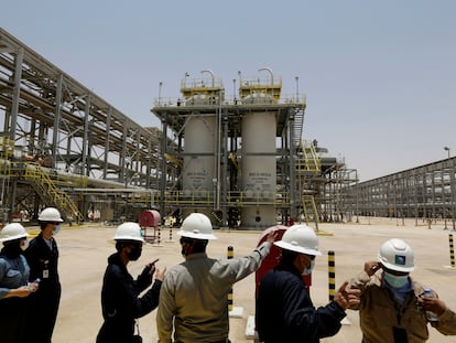 Saudi Aramco regasification plant in Al Hawiyah, Saudi Arabia