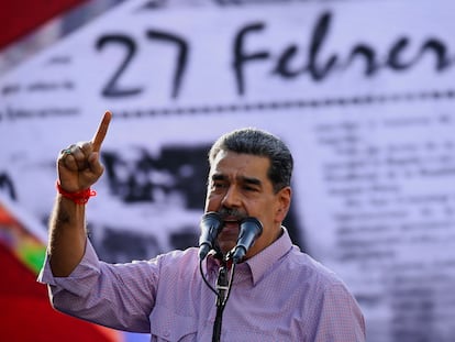 Nicolás Maduro en un acto conmemorativo del ‘Caracazo', el 27 de febrero en Caracas.