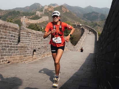 btmap66o5jfspogcckfygihg64 Miao Yao, durante la carrera en las Golden Trail.
