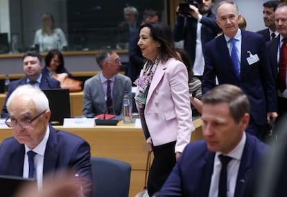 e6kvbtbmwyxkrq5utpyaxvdnja-1 La ministra de Defensa de España, Margarita Robles, este martes en Bruselas.