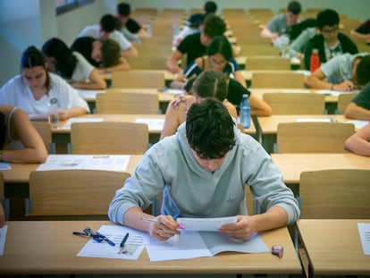 jcf4gqanyva7xgepxuumbo4coy Estudiantes durante la Prueba de Acceso de la Universidad (PAU) en la Universidad Complutense de Madrid.