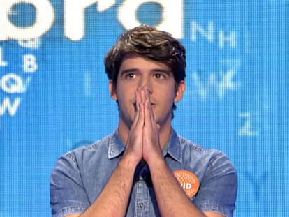 neol62ce4xnkkxcx25y33d6bw4 David Leo tras ganar el premio en 'Pasapalabra'.