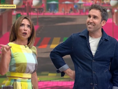 nzneeinldnglrmg4dk7ulkrmci María Patiño y Aitor Albizua, en 'La familia de la tele'.