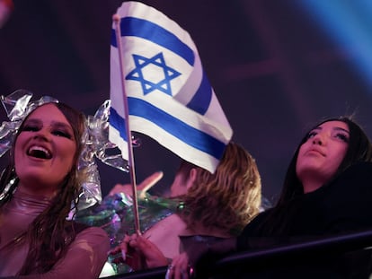 sslcs2zk65gbfidznffhtknsha-3 Yuval Raphael, representante de Israel, durante la segunda semifinal de Eurovisión 2025.