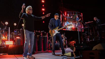 El grupo The Who actúa en el Palau Sant Jordi, a 14 de junio de 2023, en Barcelona, Catalunya (España). Este concierto es el único que el grupo realiza en España en 2023. The Who ha actuado con una orquesta completa, con la que ha interpretado canciones de sus casi 60 años de carrera, así como temas de su álbum ‘WHO’ de 2019, su primer lanzamiento de estudio en 13 años. The Who es una banda británica de rock formada en 1962, cuyo primer lanzamiento y éxito fue ‘I Can’t Explain’, en 1965.
14 JUNIO 2023
Kike Rincón / Europa Press
14/06/2023