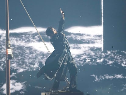 zyl5ufqkfmdsre24s34okne2da El representante de Austria, JJ, durante su interpretación en la final de Eurovisión con la canción 'Wasted Love', con la que resultó vencedor.