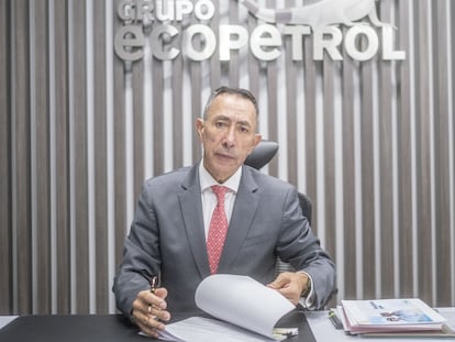 grebezouora4df6e7j44mizk4q Ricardo Roa durante una entrevista en la sede principal de Ecopetrol, en mayo de 2024, en Bogotá (Colombia).