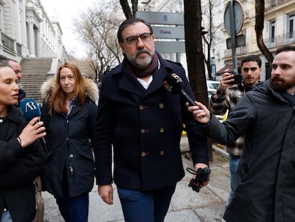 m77zd6qegbpwvvz6uzl735zgdu Joseba, hermano de Koldo García, a su llegada a la sede del Tribunal Supremo.