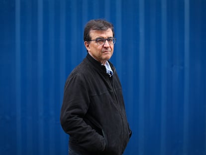 Javier Cercas, autor español, en la FILBO, Feria Internacional del Libro de Bogotá, durante la presentación de su libro: El Loco de Dios en el fin del mundo. Bogotá, abril 26 de 2025.