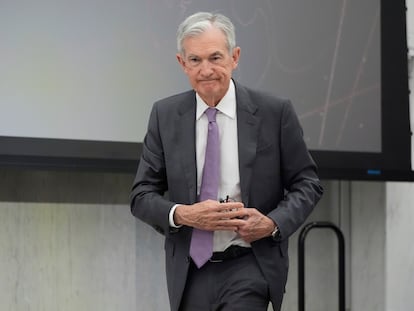 x3ok4oxb5zferdrmvtve4z2x74 Jerome Powell, presidente de la Reserva Federal, este mes en la sede del banco central.