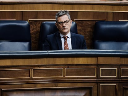 zffdak4jhebyfa4b3t4girz72i-3 El ministro de Presidencia, Félix Bolaños en el Congreso.
