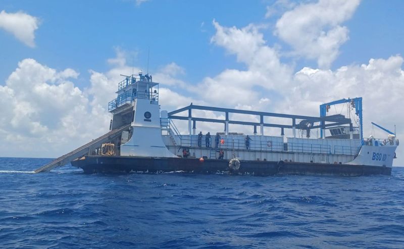 buque-sargacero-oceanico-de-la-semar Marina redobla esfuerzos para evitar la llegada masiva de sargazo a playas de Quinta Roo - buque-sargacero-oceanico-de-la-semar