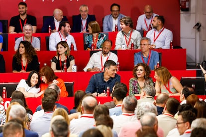 Comienzo del Comité Federal del PSOE, este sábado, en la sede del partido en la madrileña calle Ferraz.