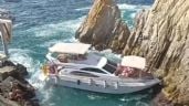 Foto ilustrativa de la nota titulada: Un yate encalla y se hunde en La Quebrada de Acapulco (Videos)