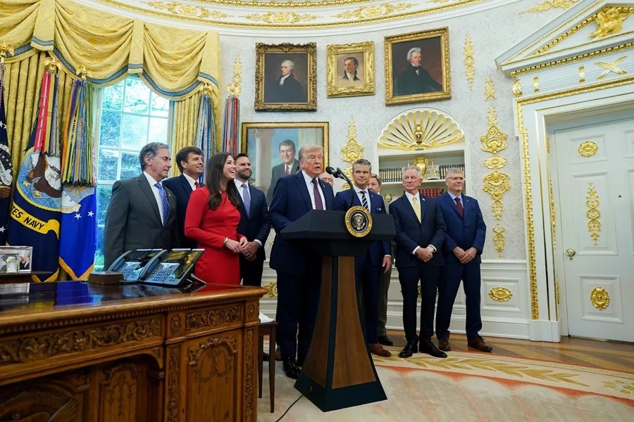 rueda_de_prensa_trump Donald Trump ordena trasladar la sede del Comando Espacial de EE.UU. de Colorado a Alabama